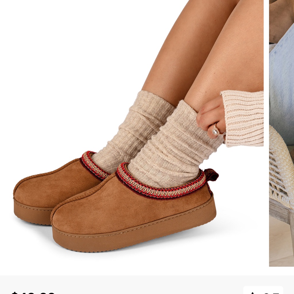 White Mountain Womens Up Brown Slide Slippers 6 Medium